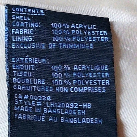 F.O.G. by London Fog Plaid Trench Coat Size 16 - Picture 11 of 12